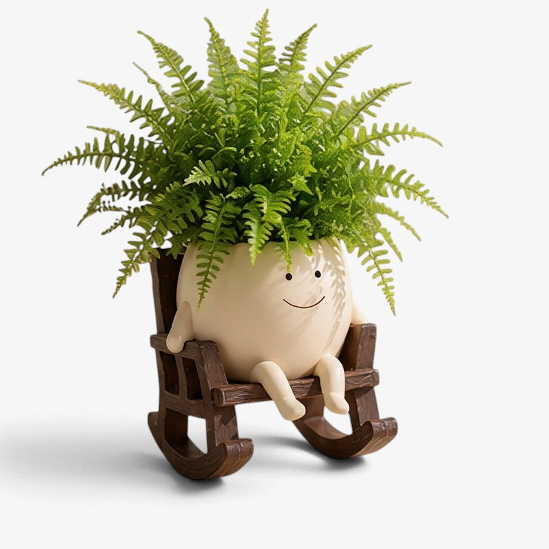 Plantpend - Swinging Planter With Decorative Design