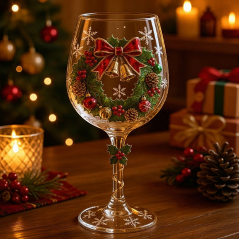 Yulegoblet – Christmas Glass Set With Festive Designs