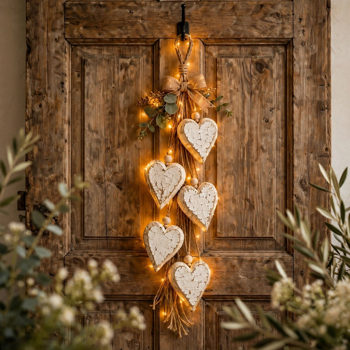 Heartwood - Wooden Heart Wall Decoration With Led Lighting