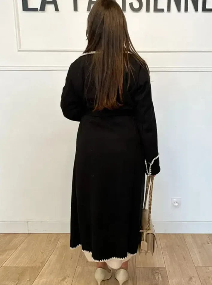 Beltane - Trench Coat with Belted Waist and Side Pockets