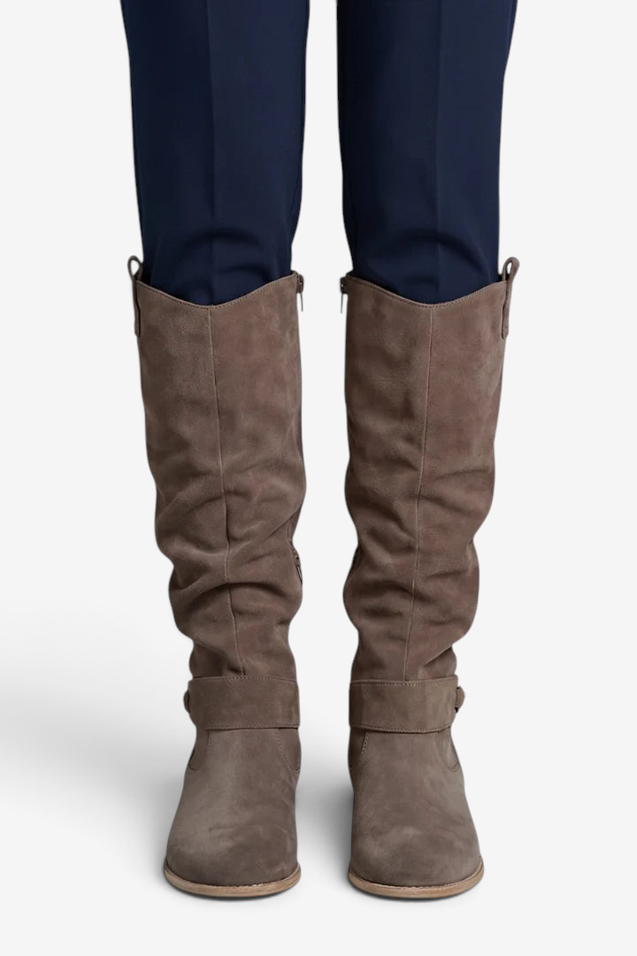 Strapix - Women's High Boots With Side Zip