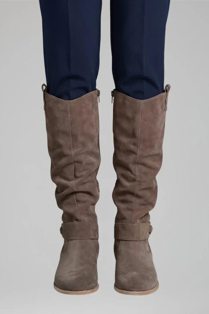 Strapix - Women's High Boots With Side Zip