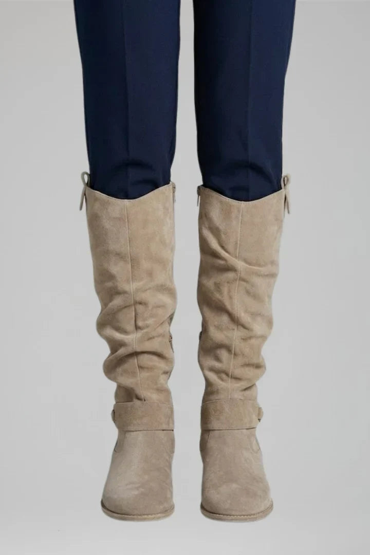 Strapix - Women's High Boots With Side Zip