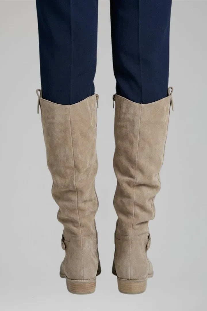 Strapix - Women's High Boots With Side Zip