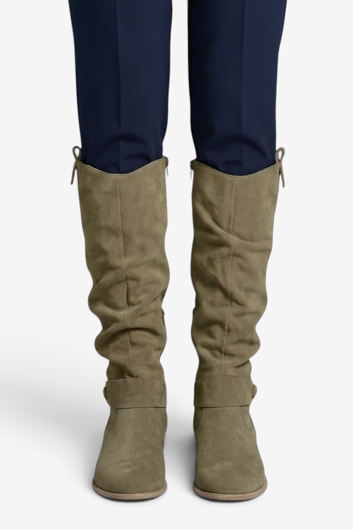 Strapix - Women's High Boots With Side Zip