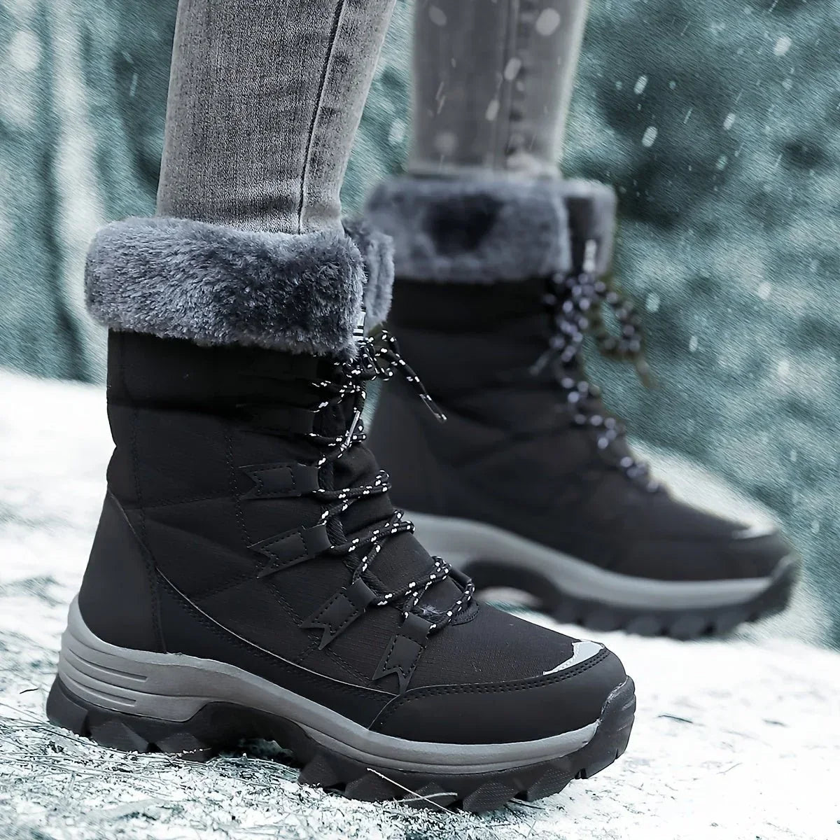 Grip - Women’s Boots with Profile Sole and Lining