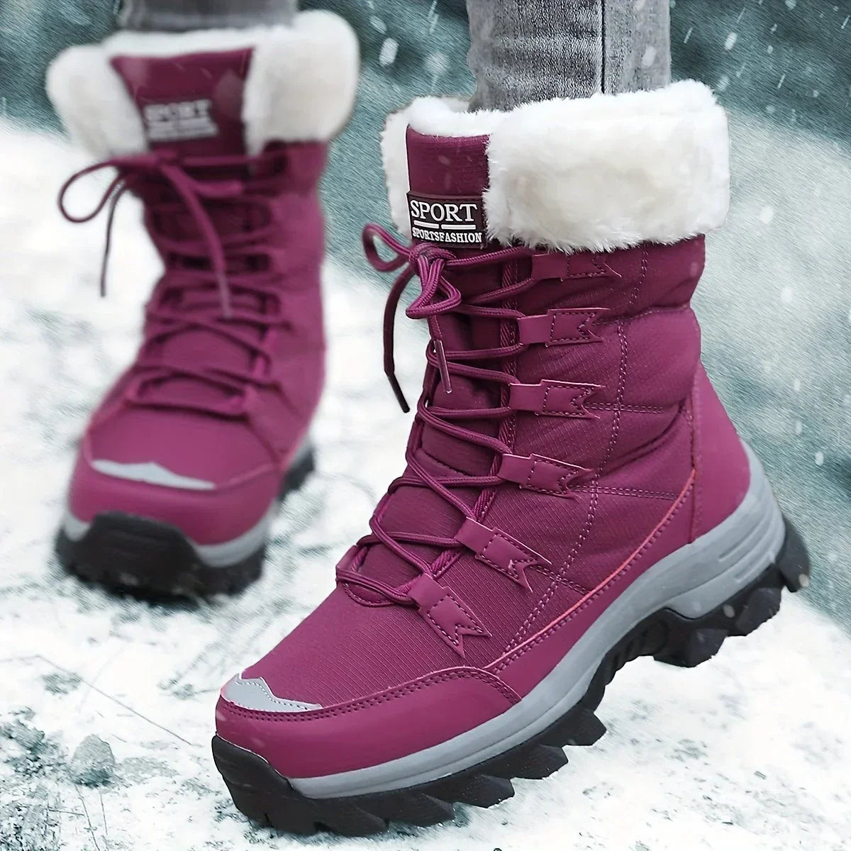 Grip - Women’s Boots with Profile Sole and Lining