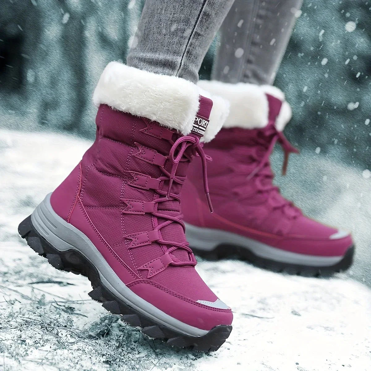 Grip - Women’s Boots with Profile Sole and Lining