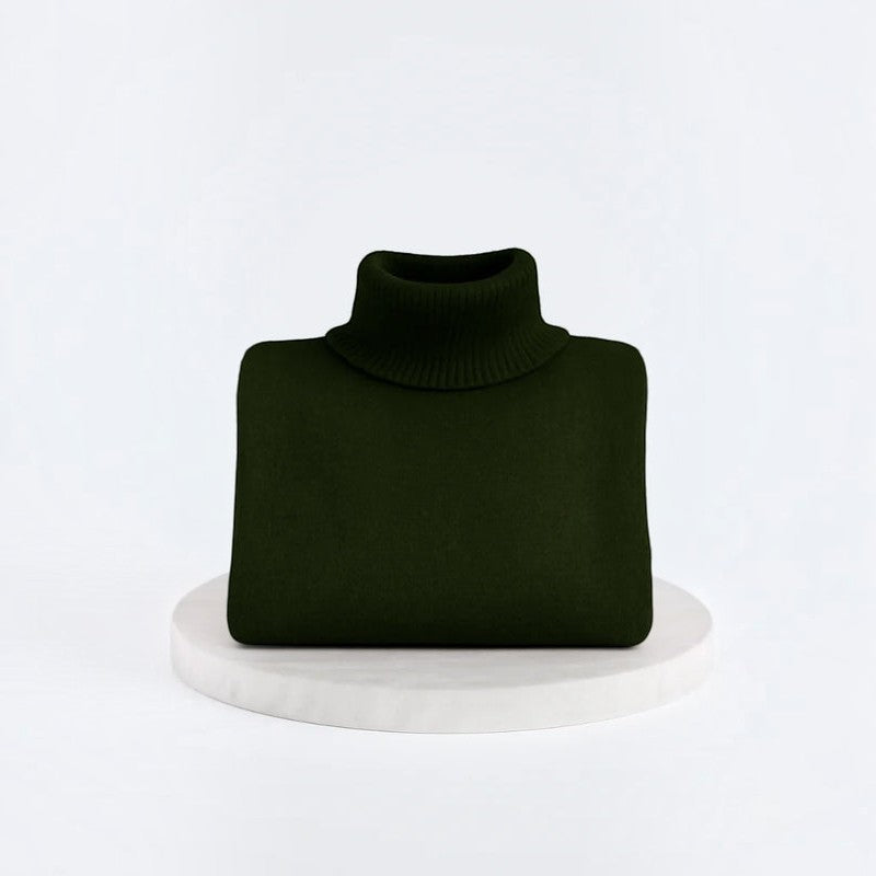 Knitora - Turtleneck Sweater with Relaxed Fit