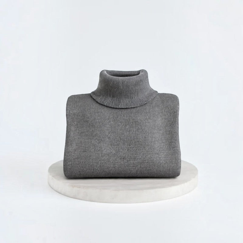 Knitora - Turtleneck Sweater with Relaxed Fit