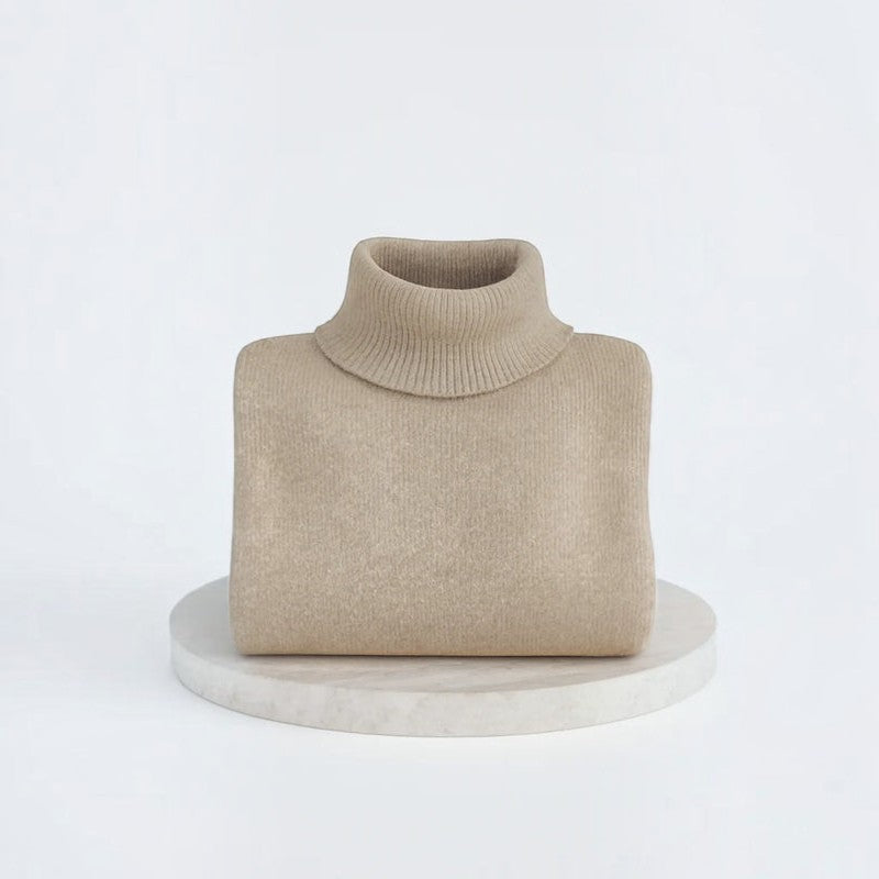 Knitora - Turtleneck Sweater with Relaxed Fit