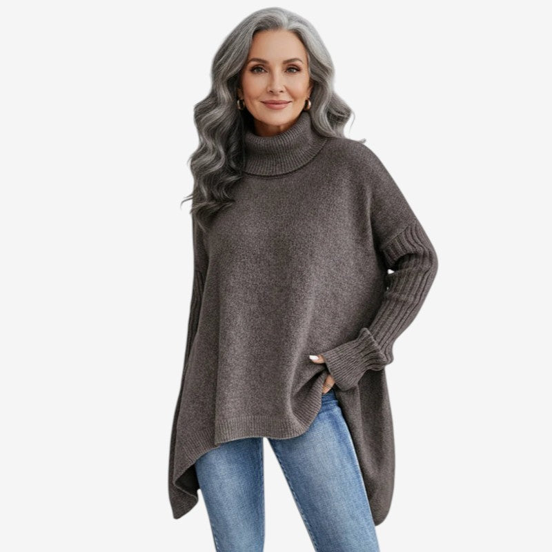 Knitora - Turtleneck Sweater with Relaxed Fit
