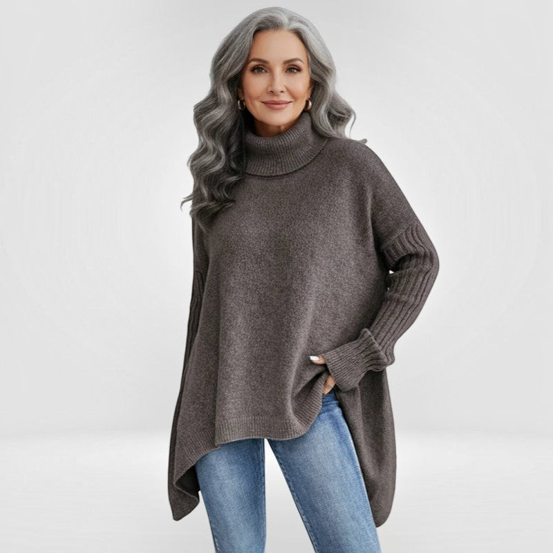 Knitora - Turtleneck Sweater with Relaxed Fit