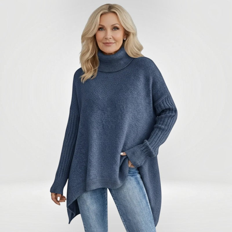 Knitora - Turtleneck Sweater with Relaxed Fit