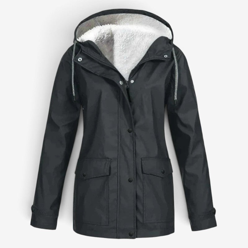 Style - Women’s Long Coat with Hood and Pockets
