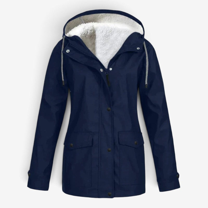 Style - Women’s Long Coat with Hood and Pockets