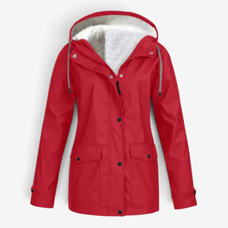 Style - Women’s Long Coat with Hood and Pockets