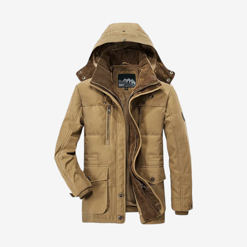 Fleecen - Winter Parka with Hood and Warm Lining