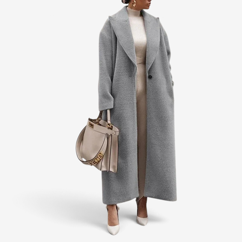 Notchway - Fitted Trench Coat with Notched Collar