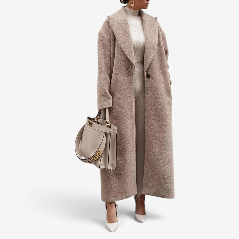 Notchway - Fitted Trench Coat with Notched Collar
