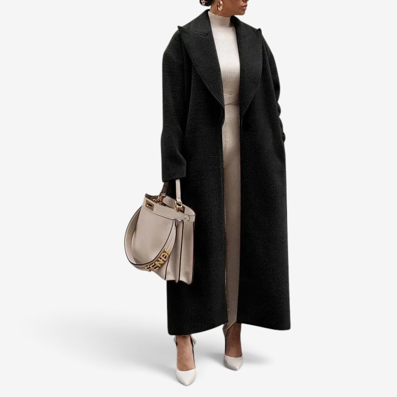 Notchway - Fitted Trench Coat with Notched Collar