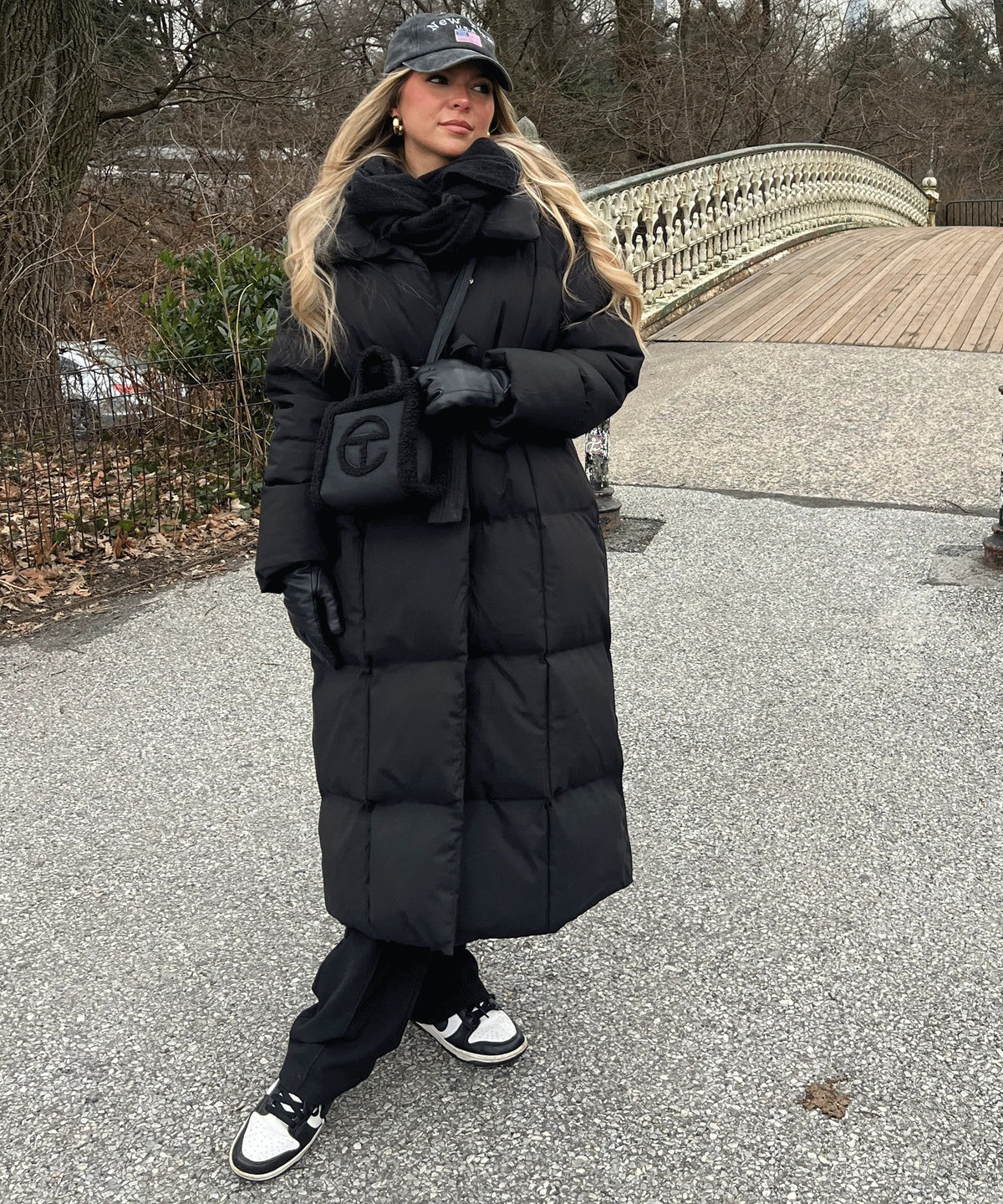 Thermal - Women’s Long Quilted Parka with Belt and Collar