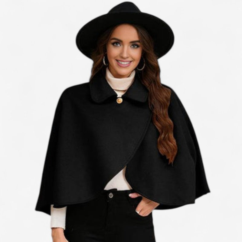 Livia – Sleeveless Cardigan with Button Closure and Collar Down