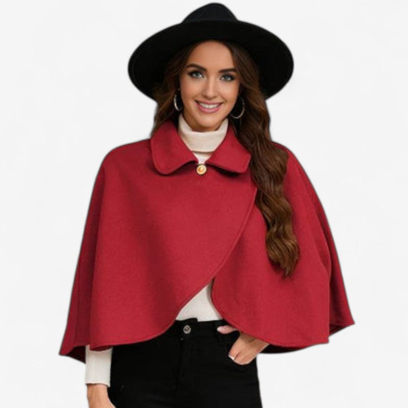 Livia – Sleeveless Cardigan with Button Closure and Collar Down