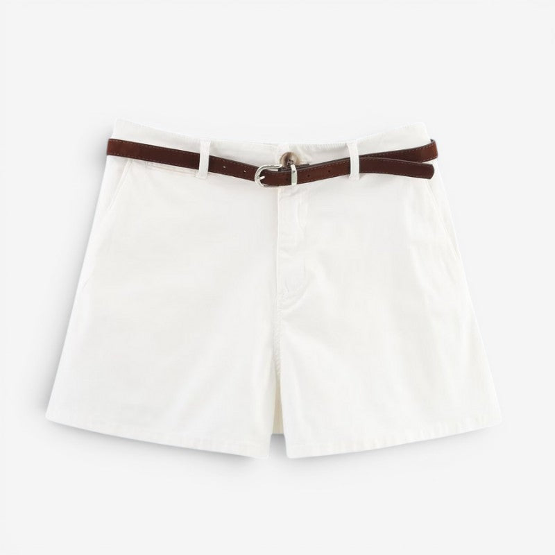 Women's Pleated Front Casual Shorts