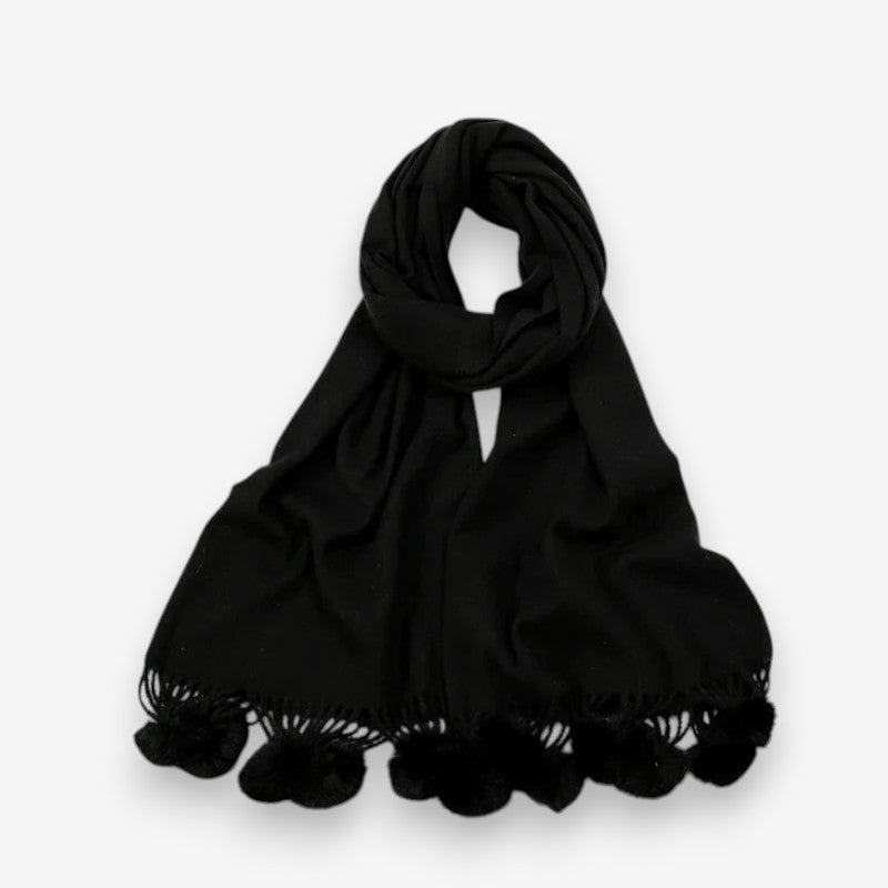 Clara – Adjustable Scarves with Ball Imitation Design