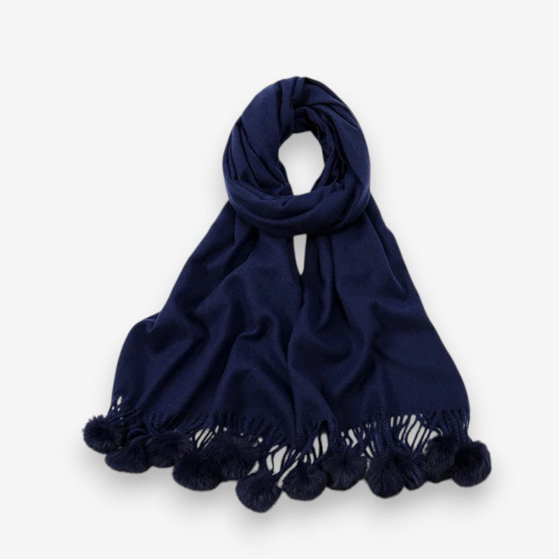 Clara – Adjustable Scarves with Ball Imitation Design