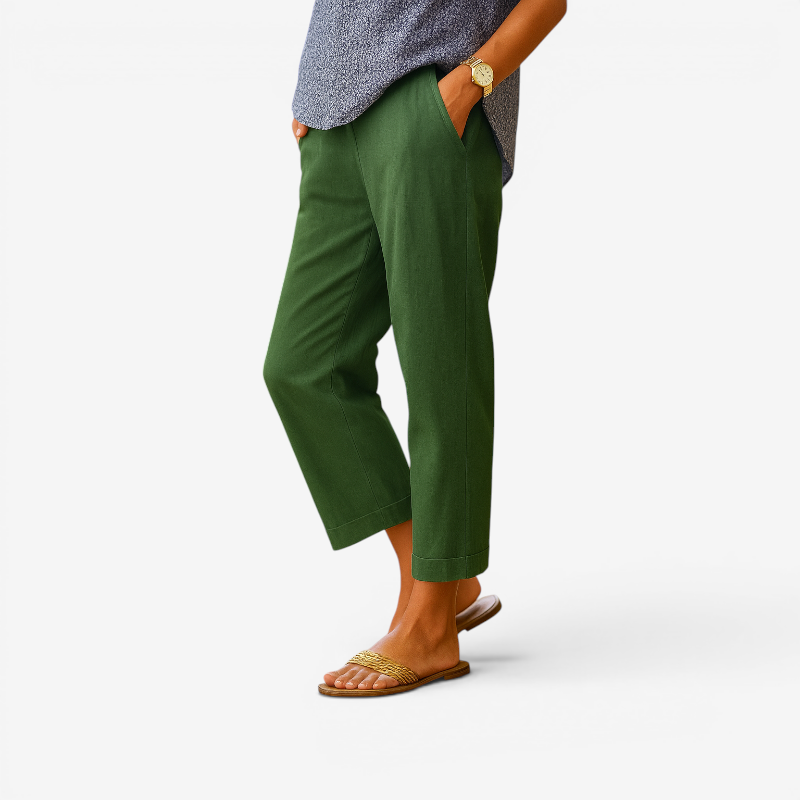 Womens Wide Leg Trousers with Pockets