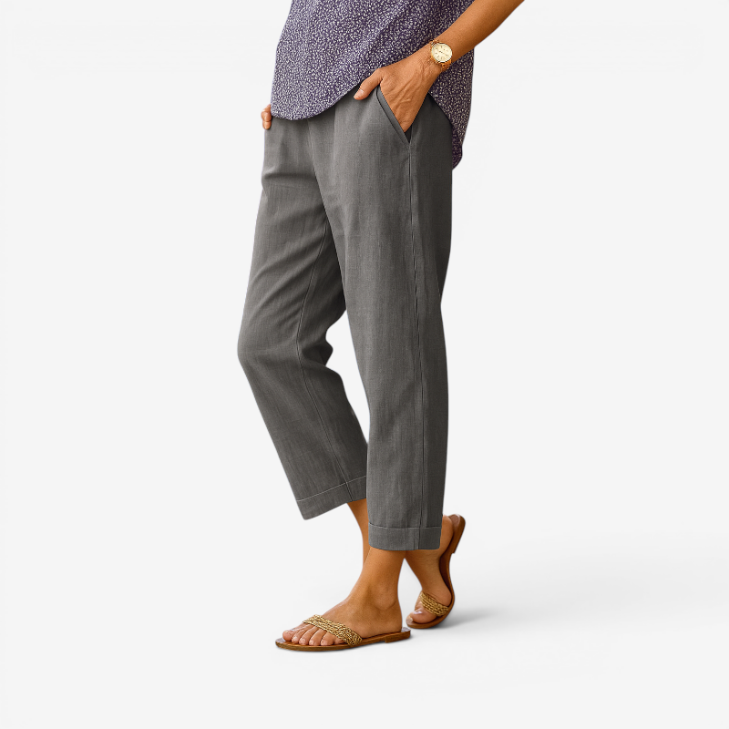 Womens Wide Leg Trousers with Pockets