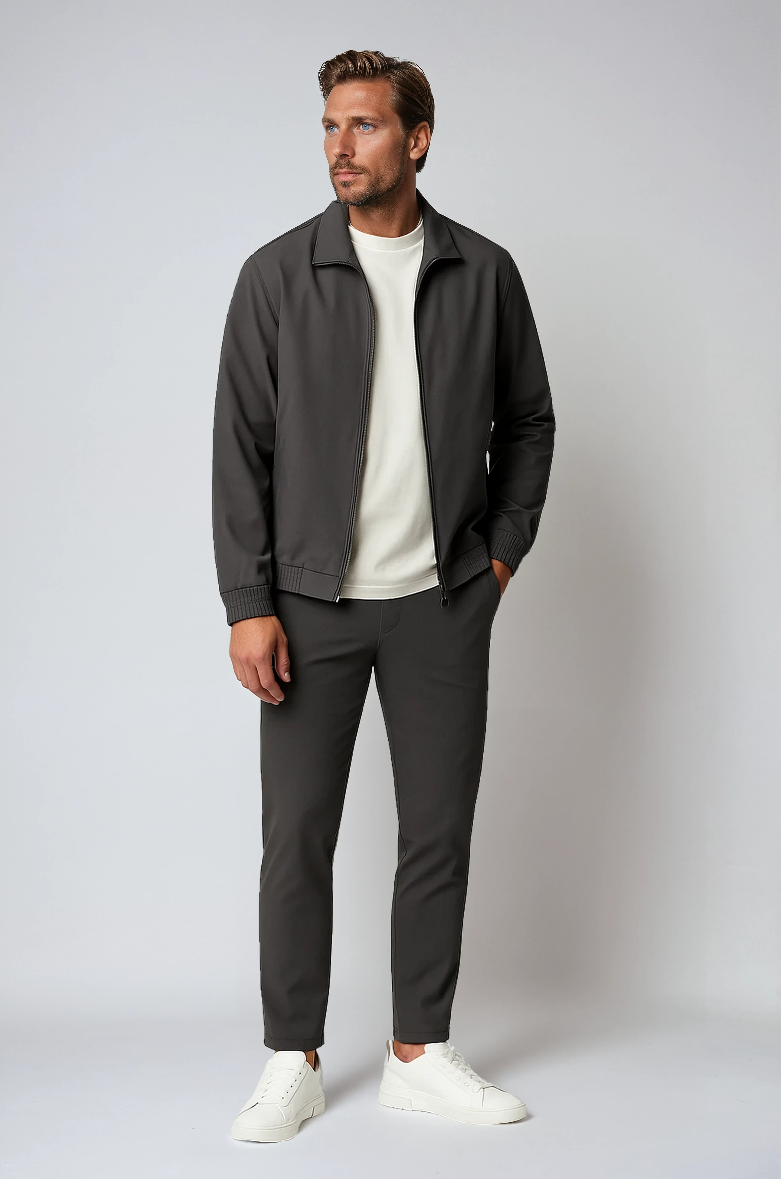 Smart Tech Suit – Charcoal Grey Velani