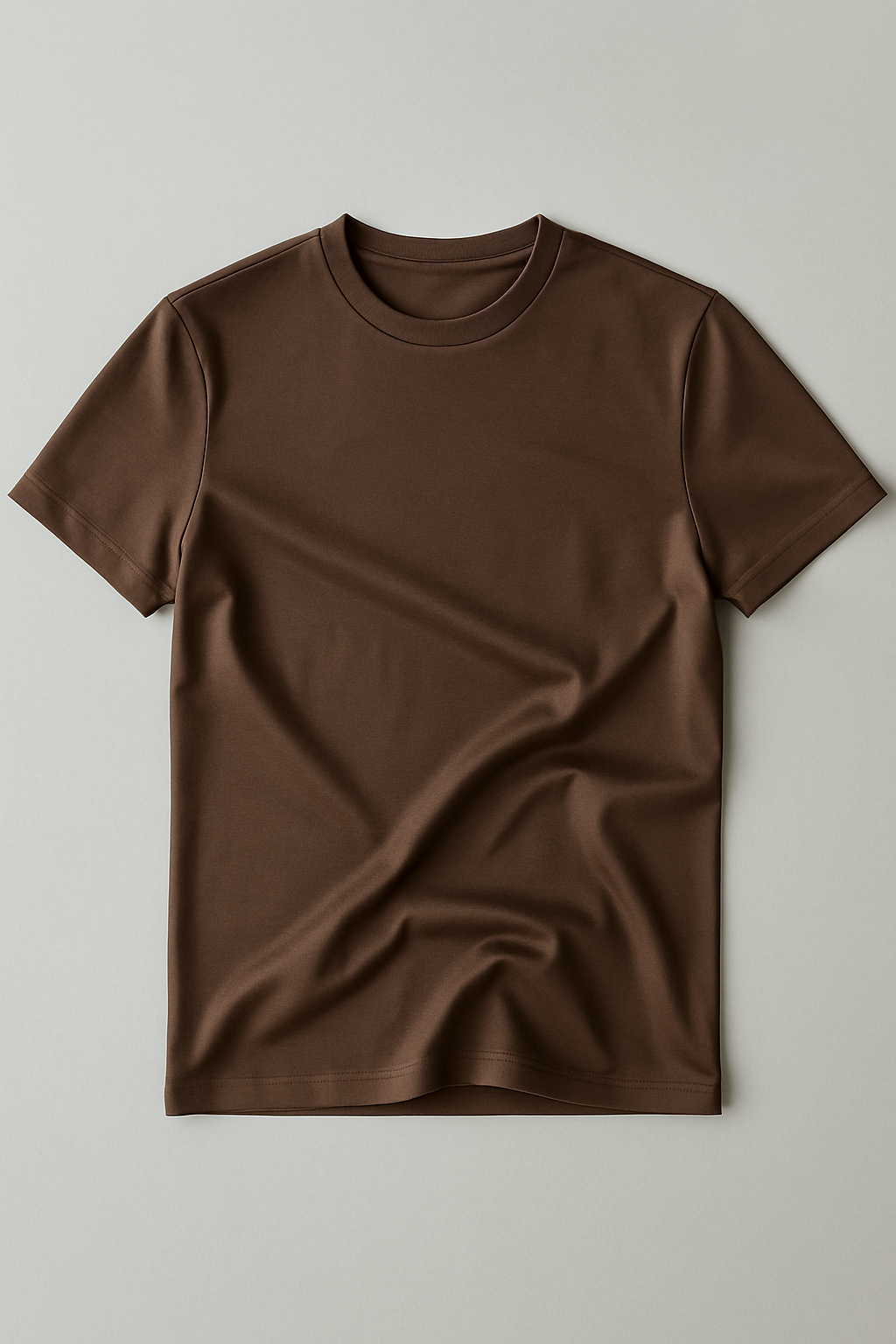 Luxe Glans T-shirt – Espresso Brown Velani