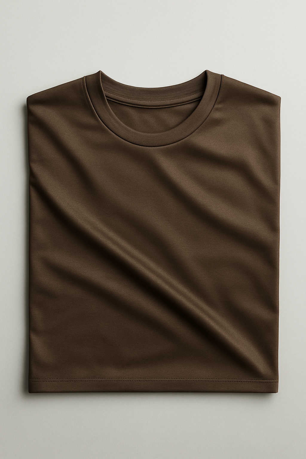 Luxe Glans T-shirt – Espresso Brown Velani