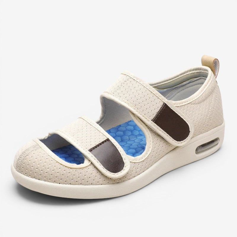 Perforated Design Sandals with Adjustable Strap