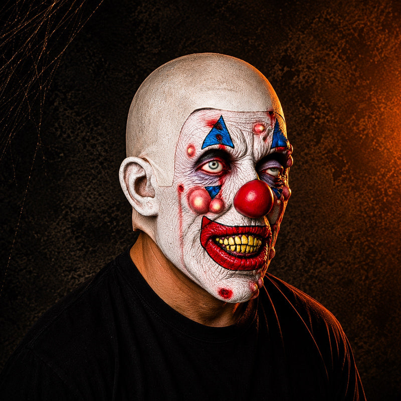 ClownFlick - Clown Halloween Mask With Detailed Facial Design
