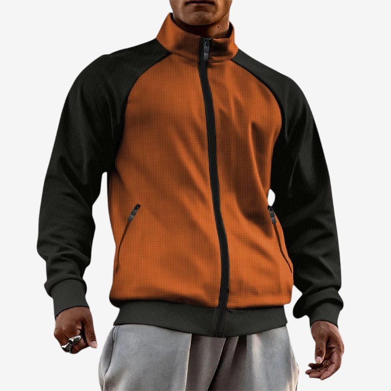 Ethan – Long Sleeve Jacket with Pockets and Zipper Closure