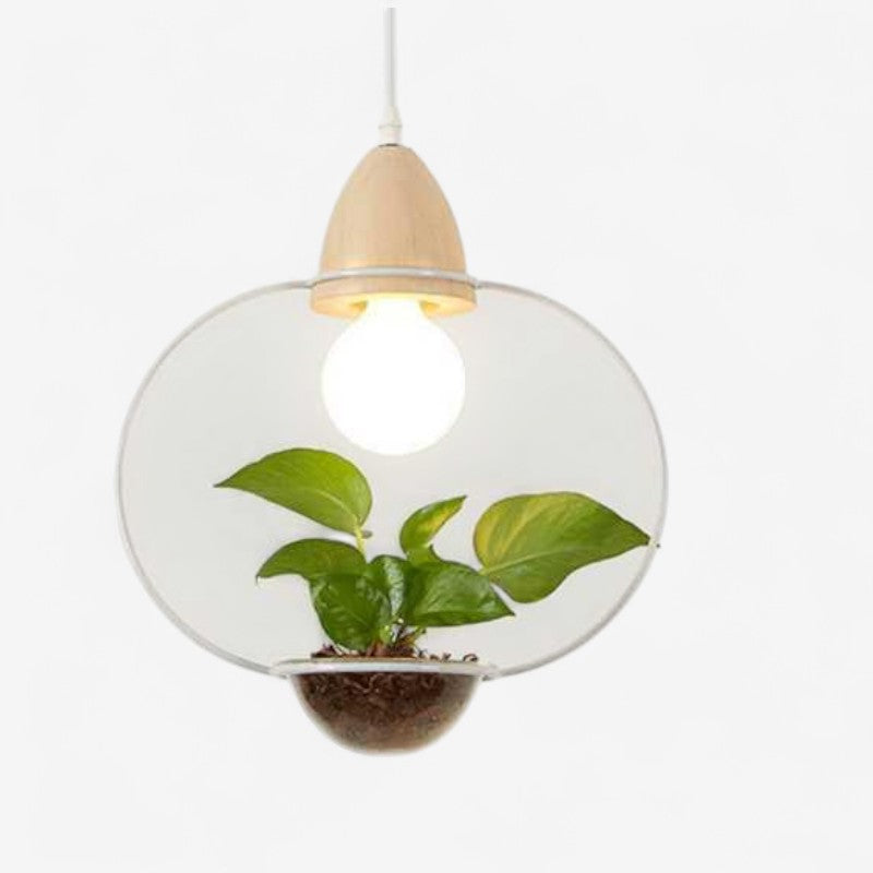 LumiBloom – Decorative LED Pendant Lamp with Flower Pot Design