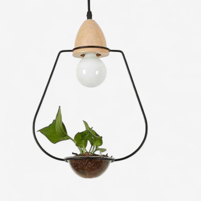 LumiBloom – Decorative LED Pendant Lamp with Flower Pot Design