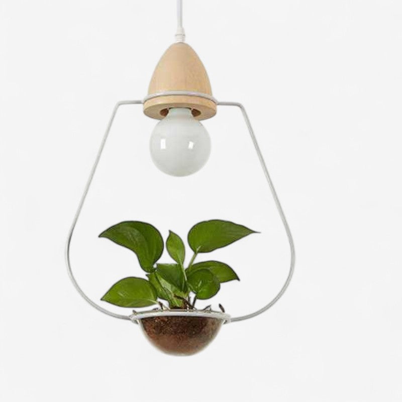LumiBloom – Decorative LED Pendant Lamp with Flower Pot Design