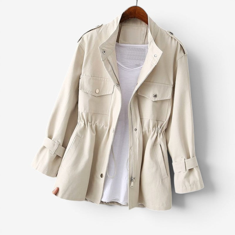 Women’s Zip Front Jacket Long Sleeve with Side Pockets