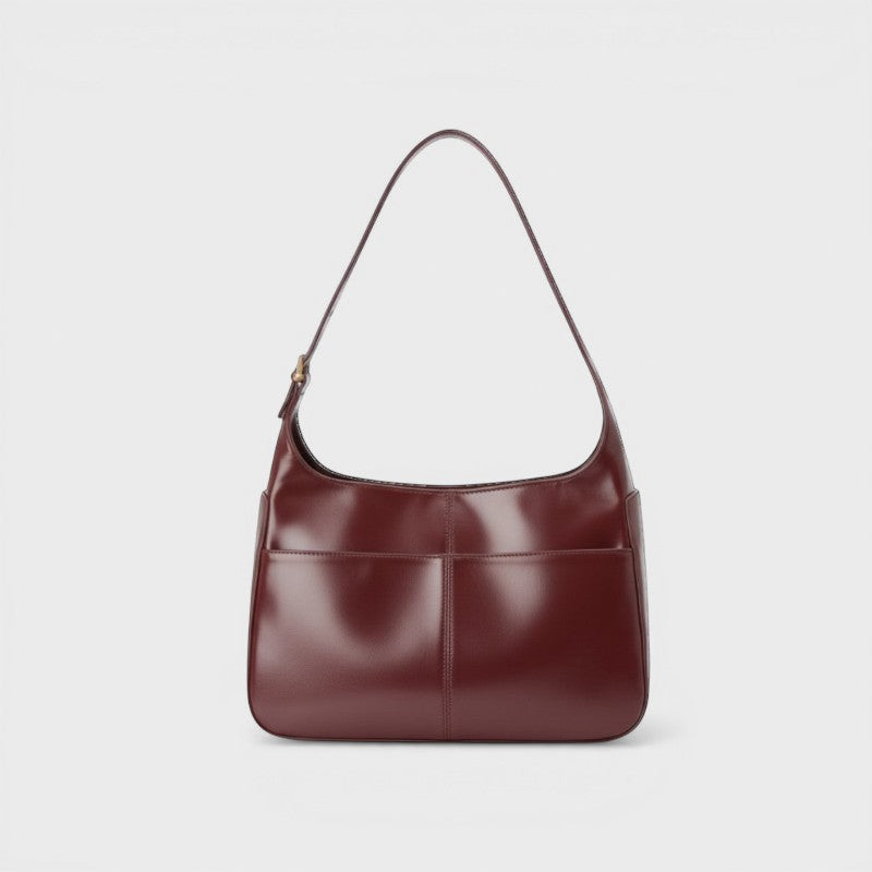 Women Structured Shoulder Bag With Adjustable Strap