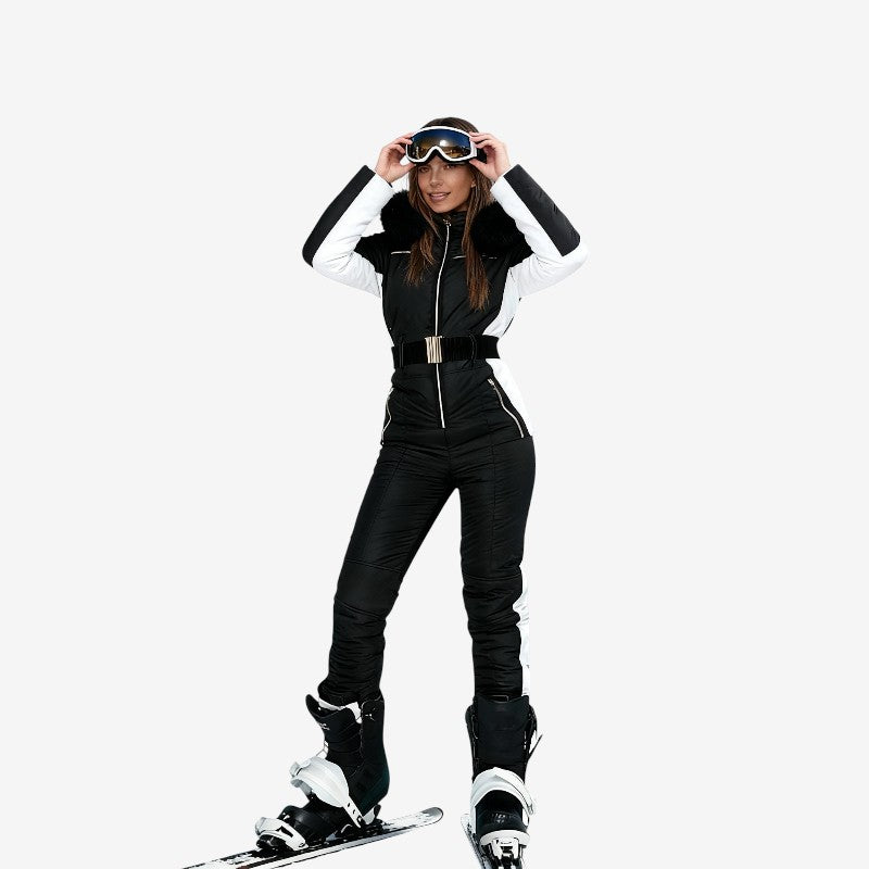 Chloe – Long Sleeve Jumpsuit with Adjustable Belt and Hoodie