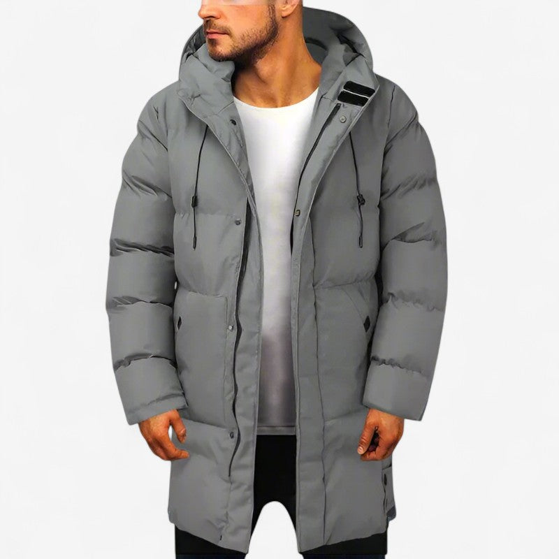 Oliver – Mantel met lange mouwen, voering, knoopsluiting en zakken Velani