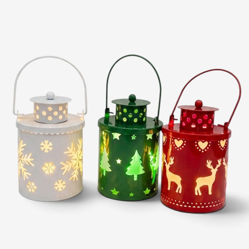 FestiveGlow - LED Lantern With Flickering Light Effect