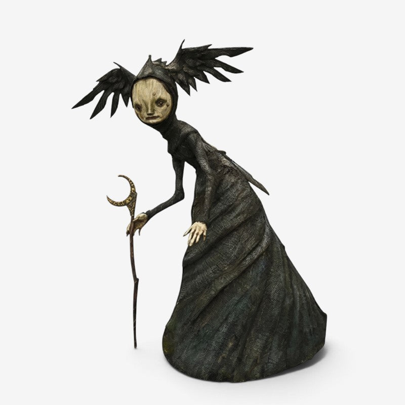 Gothic Witch Figurine with Staff