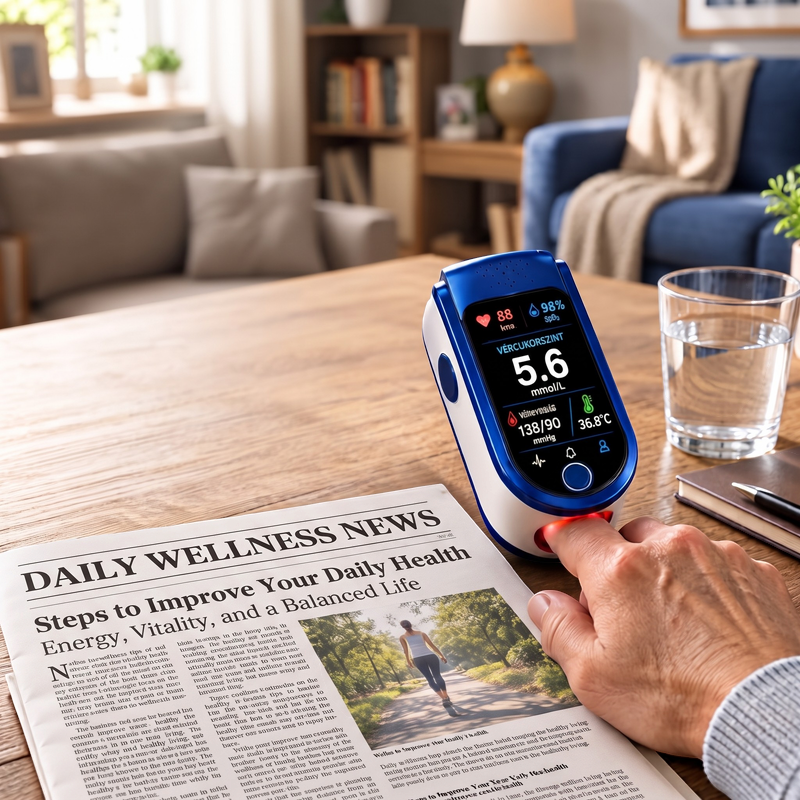 OxyMesure – Digital Finger Pulse Oximeter with OLED Display
