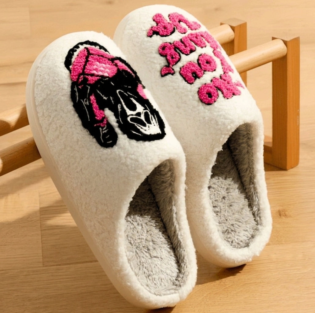 EmberTrail - Halloween Slippers with Fun Embroidery
